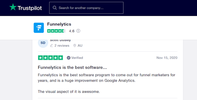 funnelytics customer review 2